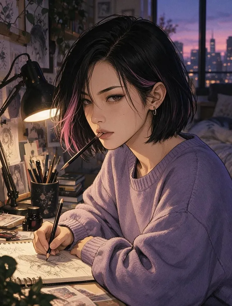 Another portrait of Mina, 2 of 3